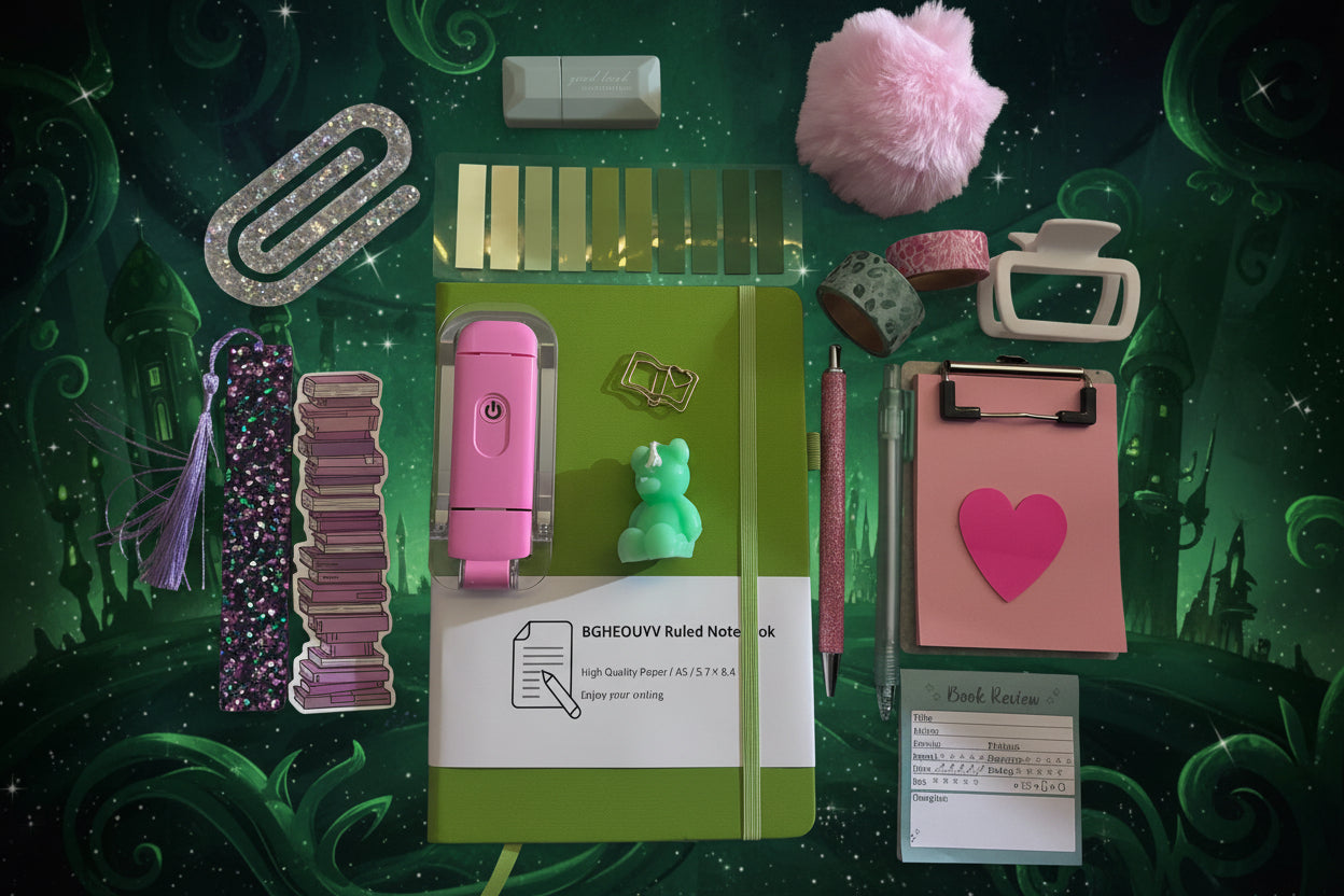 Pink and green journal bundle