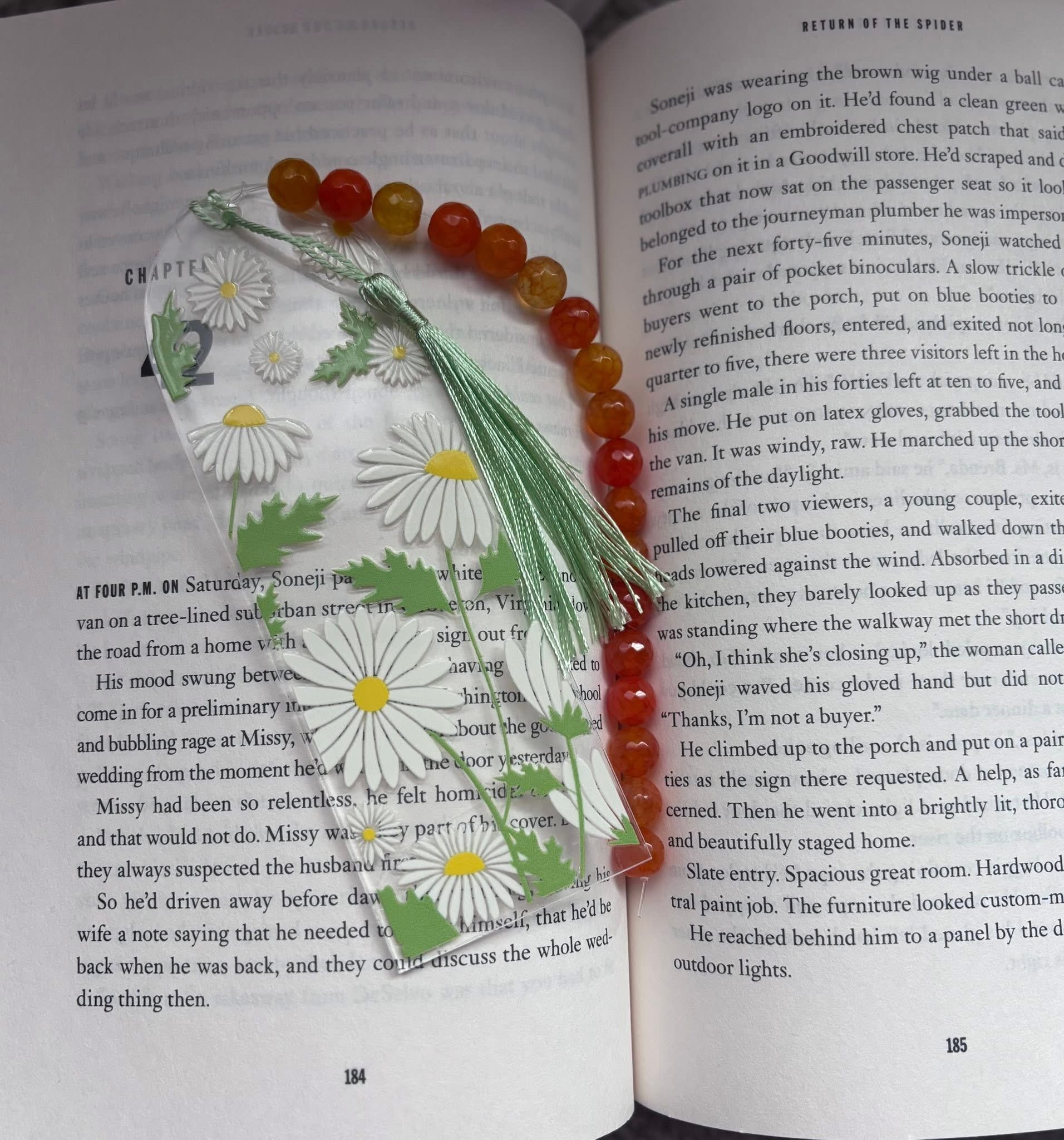 Acrylic handmade bookmarks