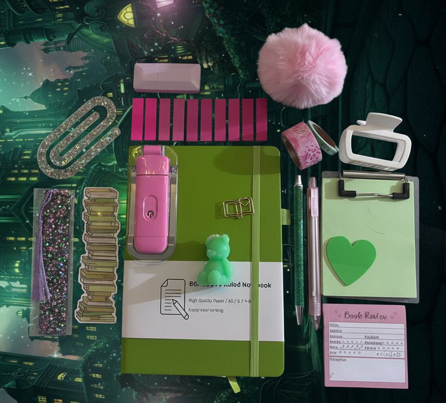 Pink and green journal bundle